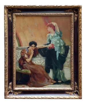 Angelo Granati, Unconscious Rivals, Italy, 2004, Oil on Canvas, Framed