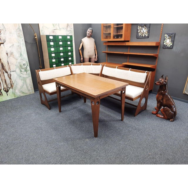 Dining Room Set by Gilbert Marklund for Furusnickarn, Sweden, 1970s, Set of 5 For Sale - Image 9 of 18