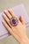 Bochic “Orient” Vintage Natural Ruby, Peridot & Amethyst Ring Set In 18K Gold & For Sale In New York - Image 6 of 11