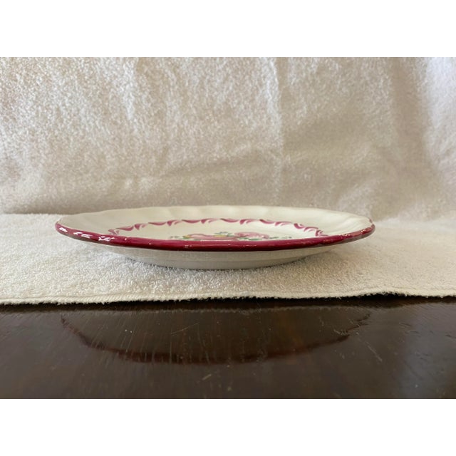 French Early 19th Century French St Clement Rooster Wall Plate For Sale - Image 3 of 6