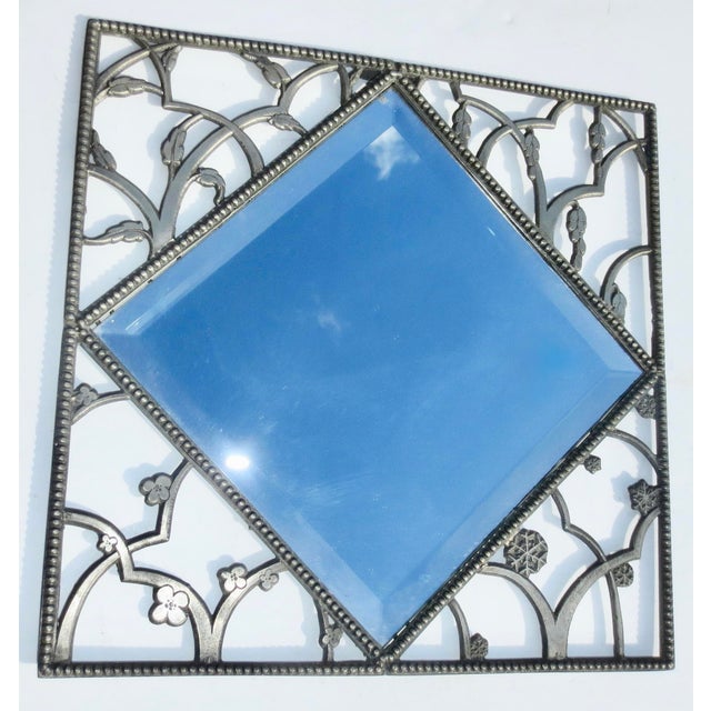 Art Deco Chlada Pewter Art Deco Mirror Frame 4 Seasons For Sale - Image 3 of 8