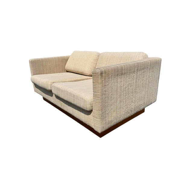 Vintage Danish Modern Teak Sofa & Loveseat W/Original Upholstery - Set of 2 For Sale - Image 9 of 13