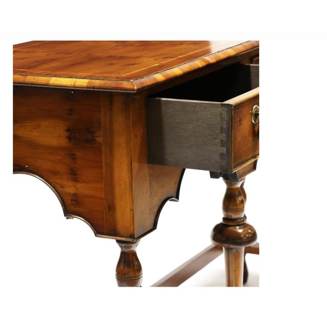 Late 20th Century Late 20th Century William and Mary Style Yew Wood Buffet For Sale - Image 5 of 7