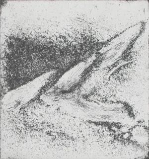 Black & White Abstract Expressionist Etching