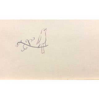 1950s Helena Beacham Bird Drawing For Sale