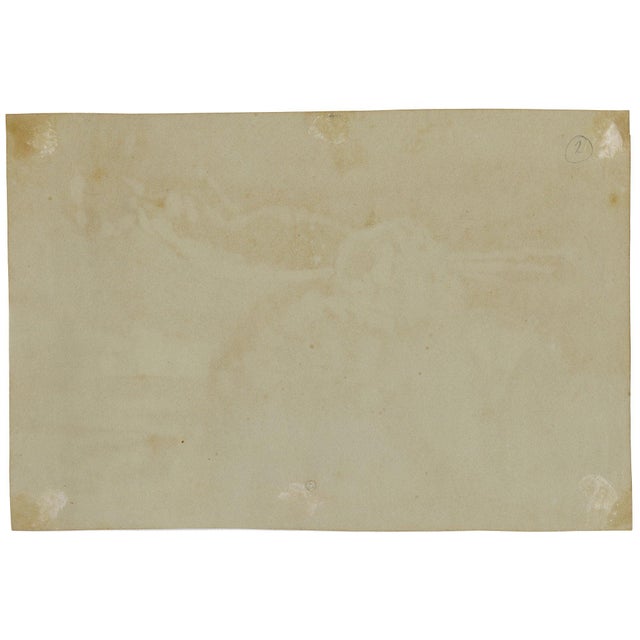 Frederick Richard Pickersgill RA, Shipwrecked Man & Siren with Lyre, Watercolour For Sale - Image 5 of 7