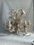 Antique Gustavian Style 6 Light White Tole Wild Flowers Chandelier For Sale - Image 4 of 12