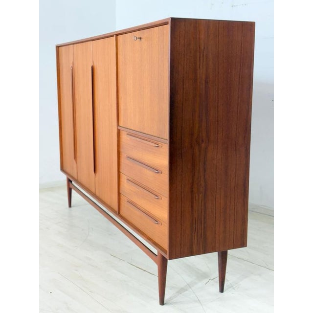 Mid-Century Modern Teak Highboard, 1960s For Sale - Image 14 of 18