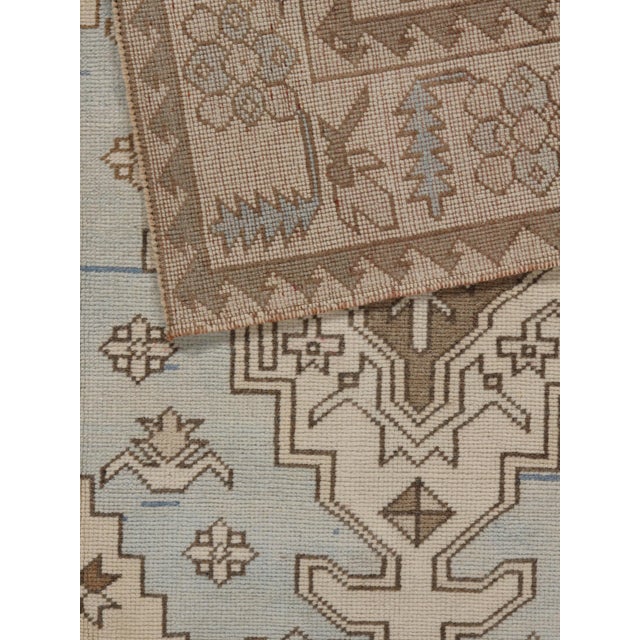 Vintage Circa 1940 Turkish Oushak Area Rug 4ft 5in X 7'ft 4in For Sale In New York - Image 6 of 10