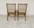 Mid-Century Modern Vintage Scandinavian Chairs in Wood and Fabric, 1960s, Set of 2 For Sale - Image 3 of 11