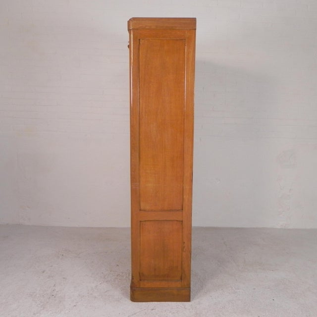 Oak Roller Shutter Box, 1930s For Sale - Image 15 of 18