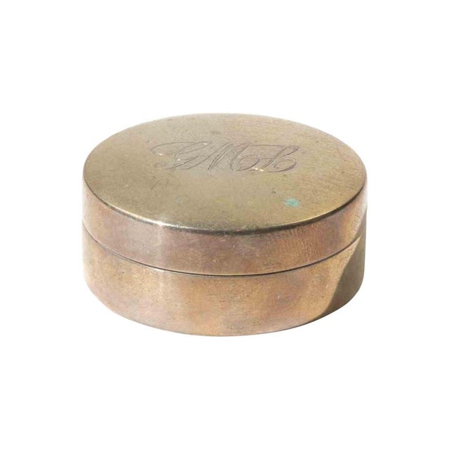 1960s Italia Silver Round Box by C. Giardetti Firenze, 1960s For Sale - Image 5 of 5