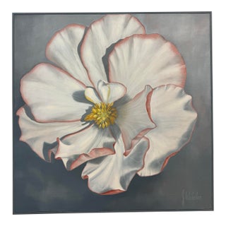 Jacqueline Wakelee Blooming Flower, Signed For Sale
