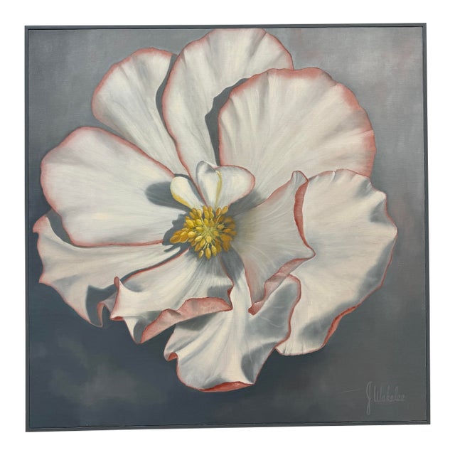 Jacqueline Wakelee Blooming Flower, Signed For Sale