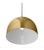 Large Gold Round Pendant Lamp For Sale - Image 4 of 5