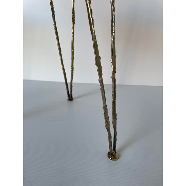 Vintage Brass Side Table, 1970s For Sale - Image 8 of 14