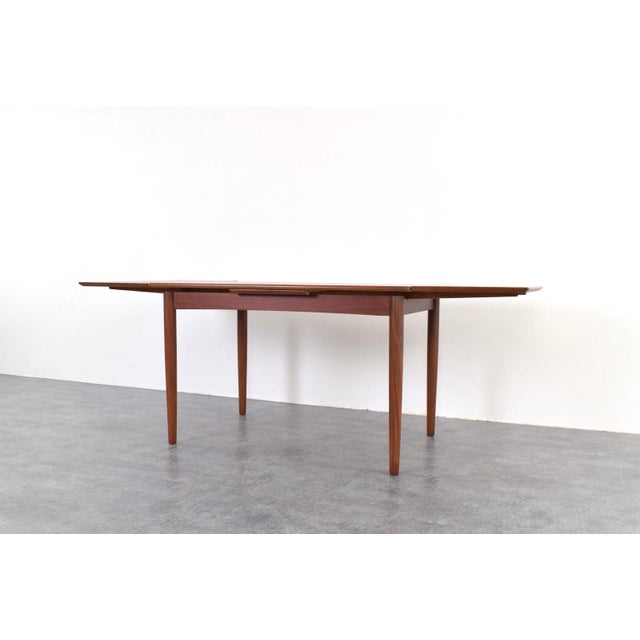 Mid-Century Danish Teak Extendable Dining Table, 1960s For Sale - Image 9 of 18