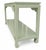 Mid-Century Modern Chinoiserie Console Table in High-Gloss Lacquer With Brass Corner Accents For Sale - Image 3 of 6