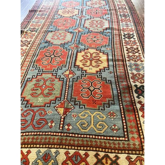 Late 19th Century Antique Caucasian Kazak Rug, 5'0" × 9'6" For Sale - Image 5 of 8