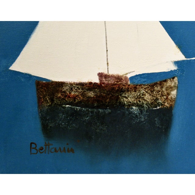 Late 20th Century Lido Bettarini Vele C. 1990 Painting For Sale - Image 5 of 7