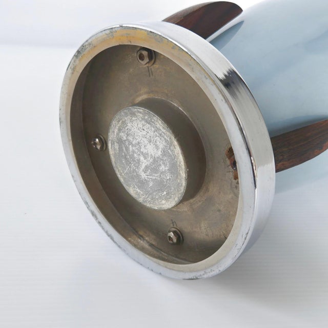 Blue Vintage Scandinavian Art Deco Vase, 1920s For Sale - Image 8 of 15