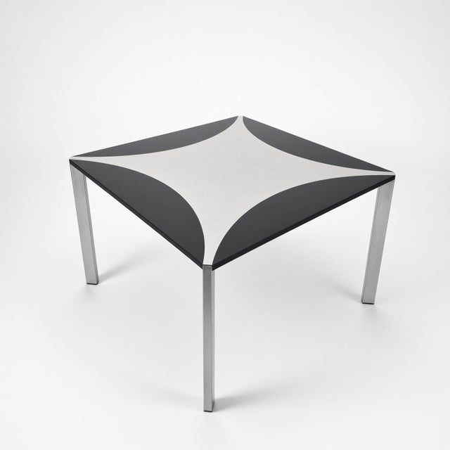 Vintage Acerbis Steel Table, 1970s, in Very Good conditions. Designed 1970 to 1979 This piece is attributed to the...