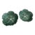 Vintage Bordallo Pinheiro Green Cabbage Majolica Leaf Ceramic Bowls-Set of 2 For Sale