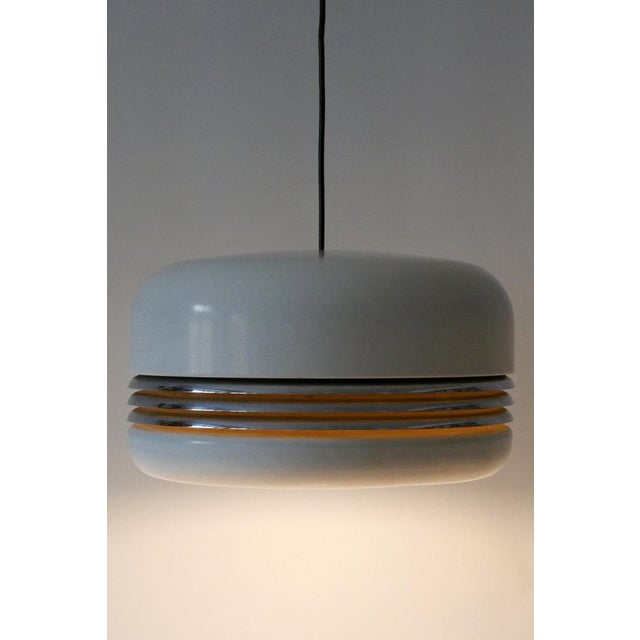 Rare, large and elegant mid-century modern pendant lamp or hanging light '5526'. Designed by alfred kalthoff for staff &...