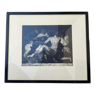 Lord Jesus Taken Down from the Cross, 1949, Print, Framed For Sale