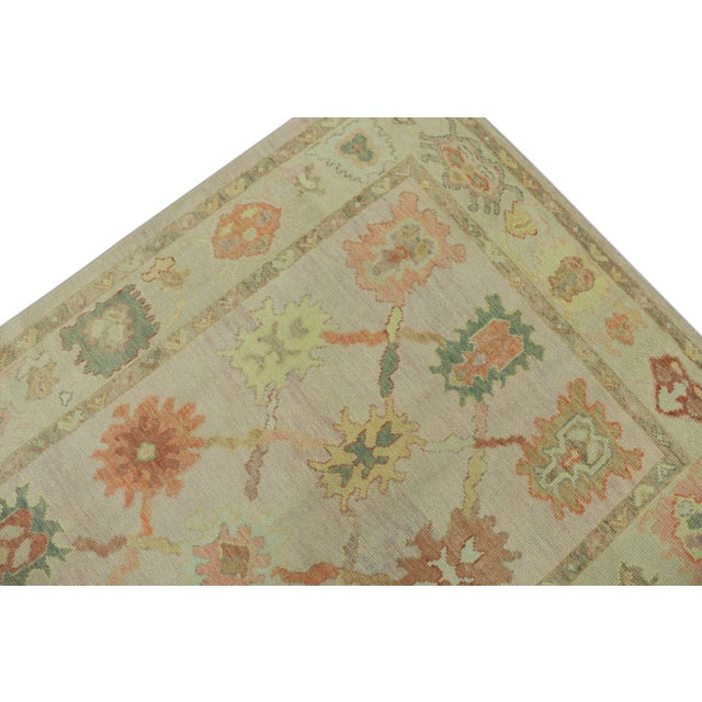 Turkish Modern Turkish Oushak Rug 5'3" x 6'8" For Sale - Image 3 of 6