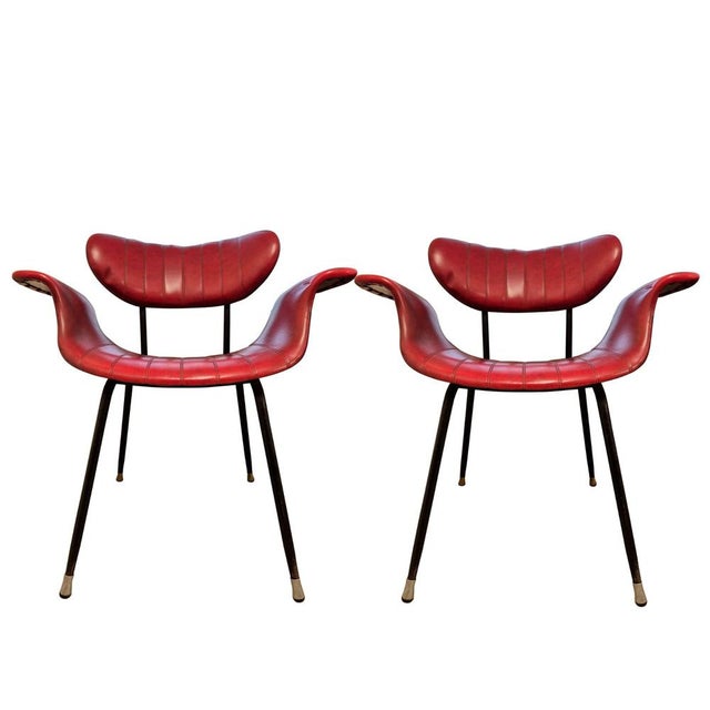 Italian Armchairs by Gastone Rinaldi for Rima, 1950s, Set of 2 For Sale - Image 12 of 16