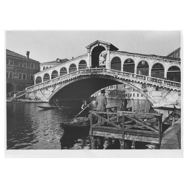 Andres, Venice: Canale Grande with Rialto Bridge, 1955, Silver Gelatin Print For Sale