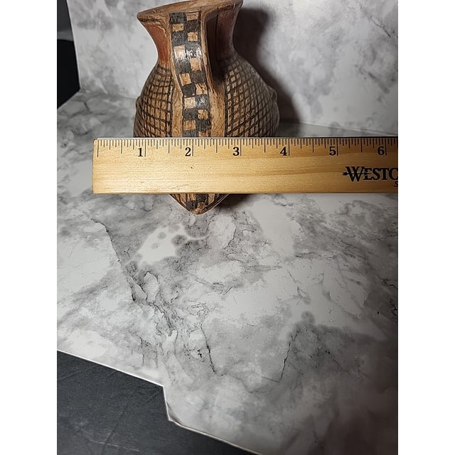 Vintage Chilian Pottery Bird Effigy Vessel Handle Folk Art Pottery Primitive For Sale - Image 14 of 14
