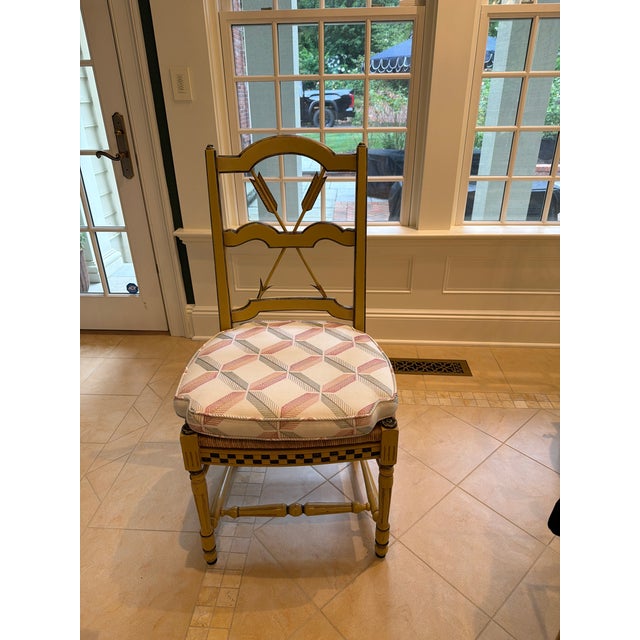Early 20th Century Early 20th Century McKenzie Childs Dining Chairs set of 6 For Sale - Image 5 of 6