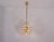 Mid-Century Modern Midcentury Modern Chandelier in Brass and Crystal, 1970s For Sale - Image 3 of 12