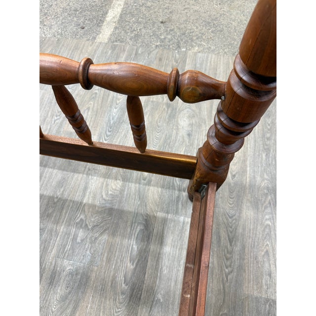 Vintage Full Size Jenny Lind Cannonball Finial Spindle or Spool Bed For Sale - Image 13 of 17
