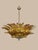 Murano Chandelier Ceiling Light “Palmette” 82 Amber Murano Glasses, Two-Tier Design For Sale In Los Angeles - Image 6 of 6