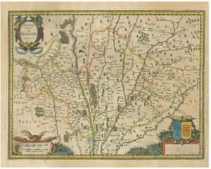 Map of Blaisois by Janssonius, 1633