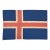 Vintage Faded Sewn Cloth Distressed Flag of Iceland For Sale