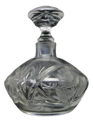 Art Deco Crystal Carafe, Poland, 1920s