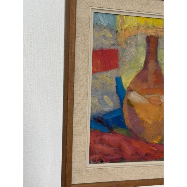 Britta Ringvall, Vase, 1960s, Oil on Canvas, Framed For Sale - Image 12 of 18