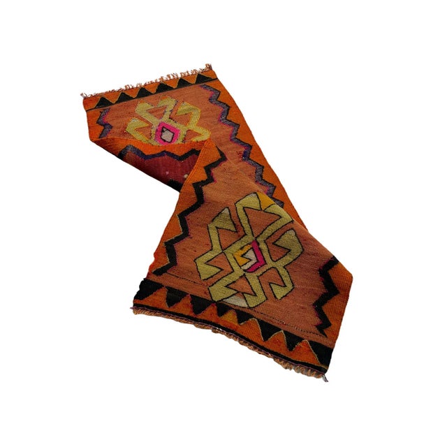 Small Anatolian Turkish Kilim Rug For Sale - Image 3 of 11