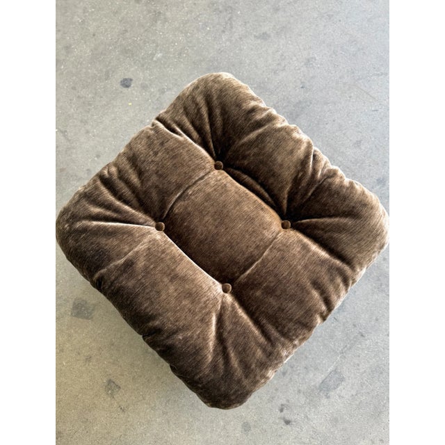 1980s Scoop Lounge Chair and Ottoman For Sale - Image 9 of 14