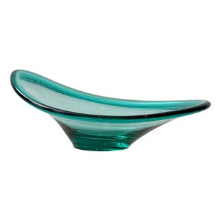 Emerald Green Selandia Bowl by Per Lütken for Holmegaard, Denmark, 1960s For Sale