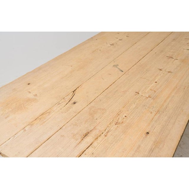 Wood Early 19th Century Country House Dining Table, Northern Sweden For Sale - Image 7 of 13
