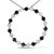 Discover elegance spun into a circle of brilliance with this striking pendant necklace, masterfully crafted in rhodium-...