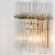 1960s Glass and Brass Wall Sconces in the style of Sciolari, 1960s, Set of 2 For Sale - Image 5 of 13