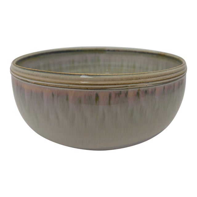 Large Studio Pottery Bowl For Sale