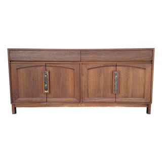 John Keal for Brown Saltman Mid-Century Walnut Credenza / Sideboard, Circa 1970s For Sale