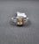 0.74 Ct Gia Certified Natural Yellow Diamond Ring Size 5.75 For Sale - Image 4 of 10